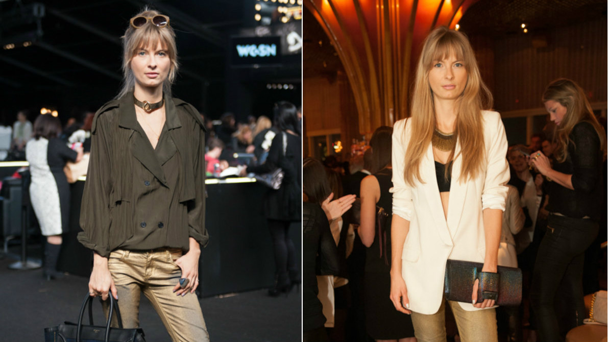 How to Wear Gold Jeans