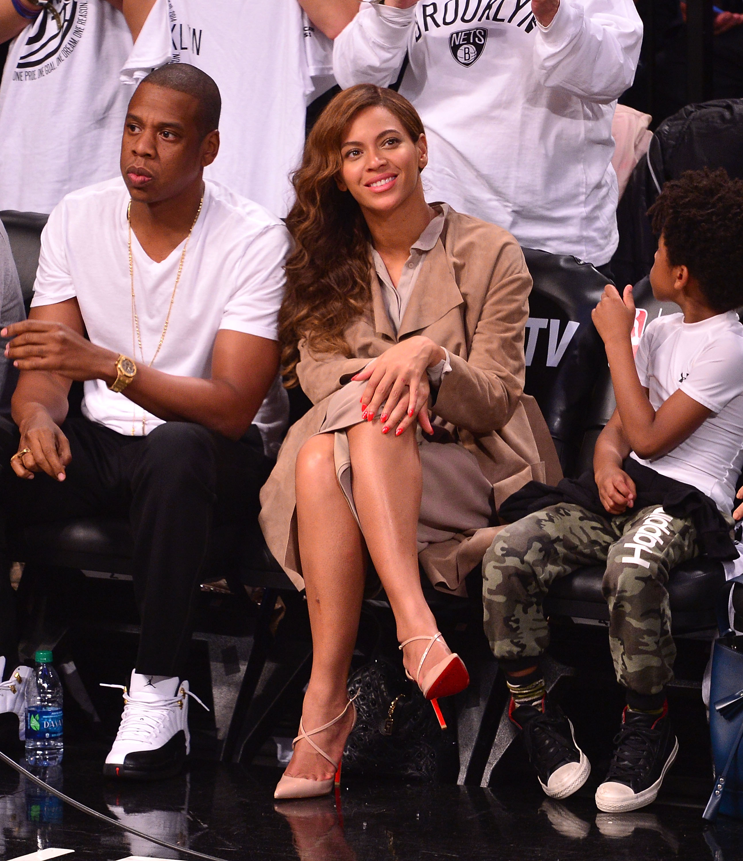 Celebrites Attend The Miami Heat Vs Brooklyn Nets Game - May 10, 2014