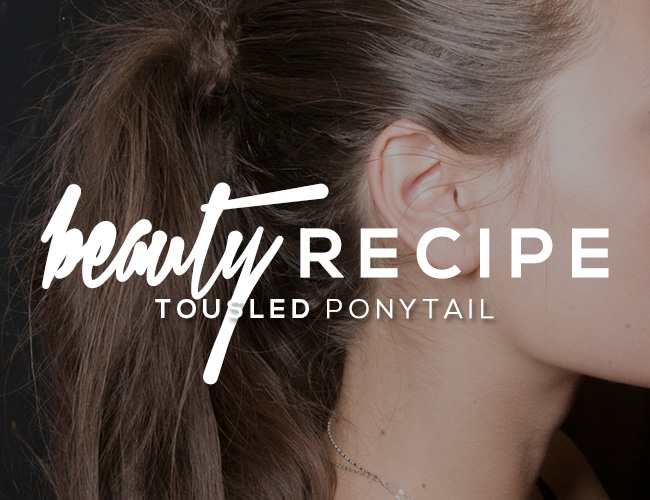 Learn How to Get This Messy Ponytail