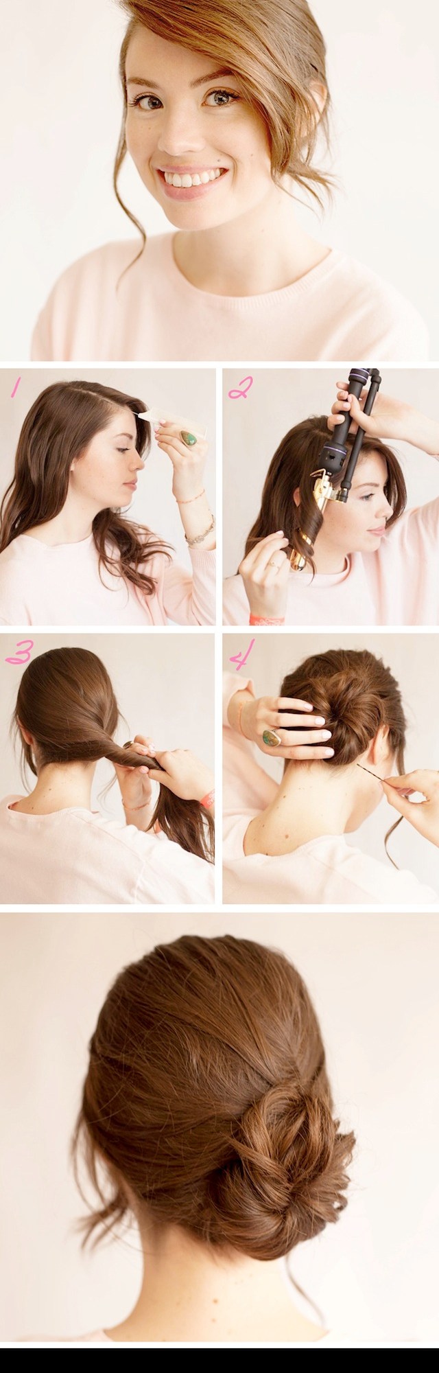 Jasmine Sanders Stuns in Low Chignon Hairstyle