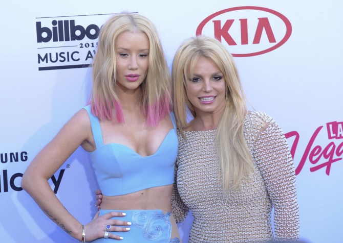 Britney Spears and Iggy Azalea at 2015 Billboard Music Awards