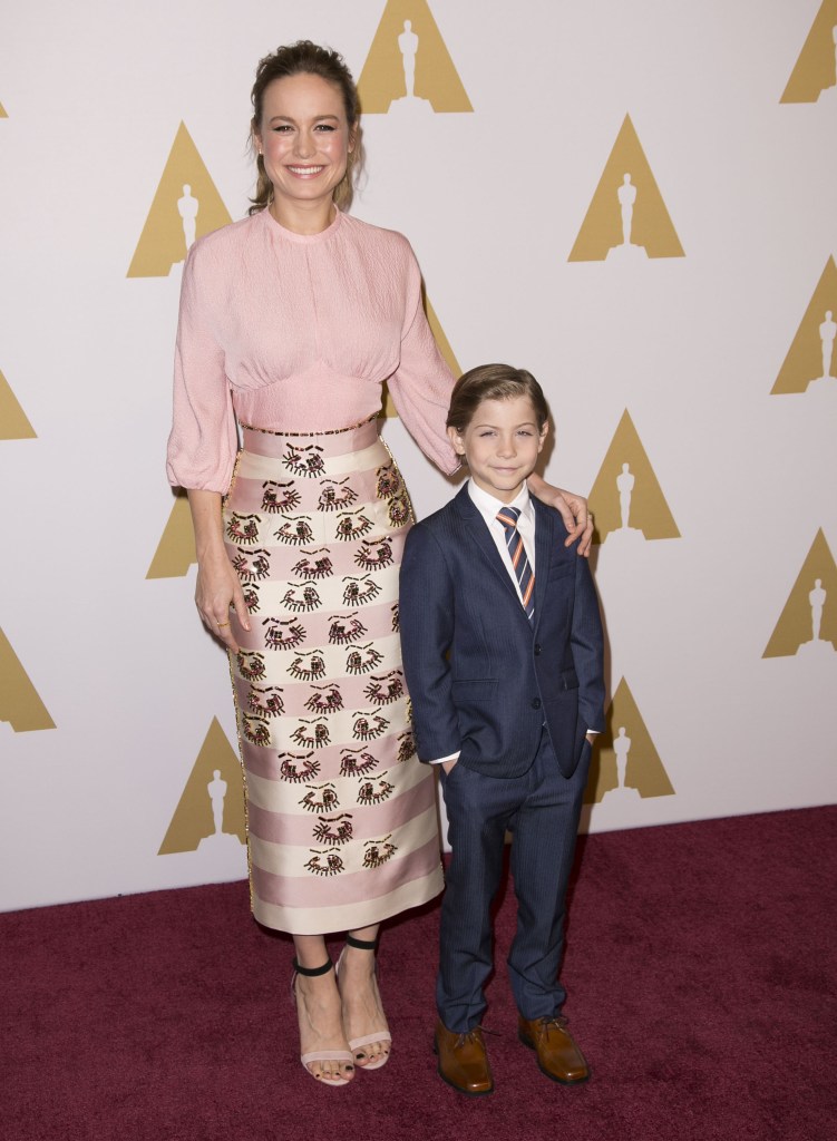 Celebrities attend 88th Oscars NOMINESS LUNCHEON in the Grand Ballroom at the Beverly Hilton. Featuring: Brie Larson, Jacob Tremblay Where: Los Angeles, California, United States When: 08 Feb 2016 Credit: Brian To/WENN.com