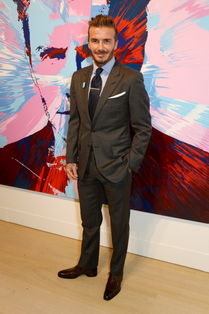 attends a gala auction of original signed photographs and newly commissioned works in Support of '7: The David Beckham Unicef Fund' and 'Positive View Foundation' at Phillips Gallery on March 10, 2016 in London, England.