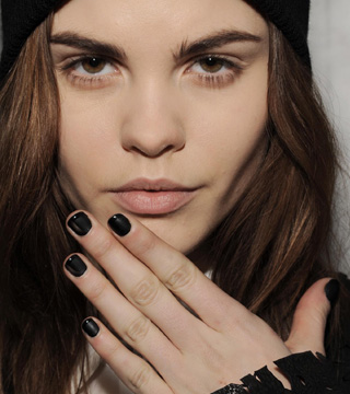 Get Emmy Rossum's Lace Punk Nail Art From the Met Gala