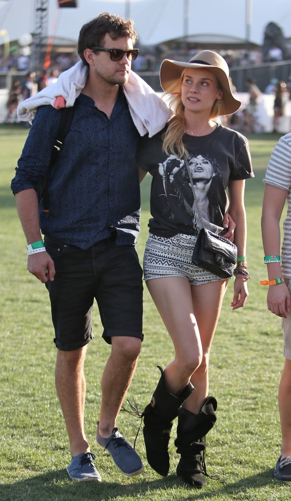 Celebrities at the 2013 Coachella Valley Music and Arts Festival - Week 1 Day 2 Featuring: Diane Kruger,Joshua Jackson Where: Indio, California, United States When: 13 Apr 2013 Credit: STS/WENN.com