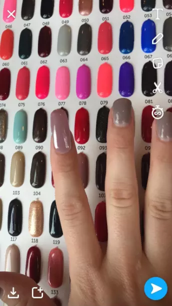 Snapchat Filter Manicure Trick