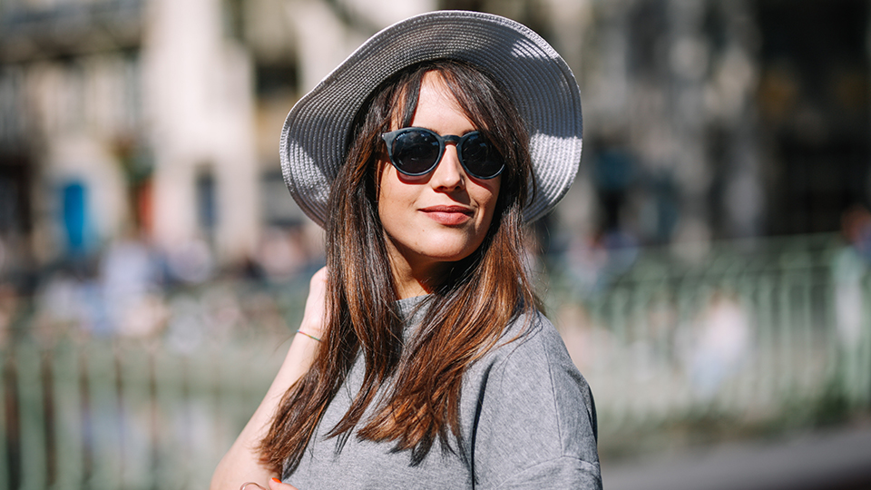 Best Tinted Moisturizers-Girl in hat outside