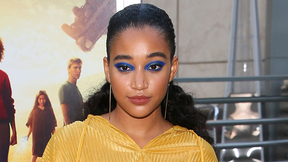 Amandla Stenberg's Hair Had Huge Bobby Pins and Volume