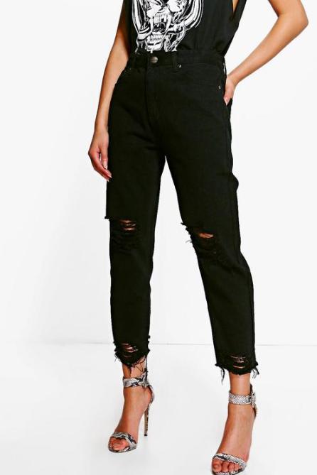 black mom jeans