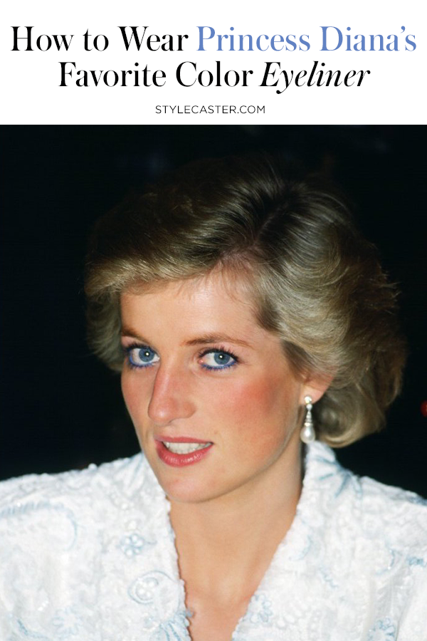 STYLECASTER | The Unusual Eyeliner Color Princess Diana Wore | Pin it!