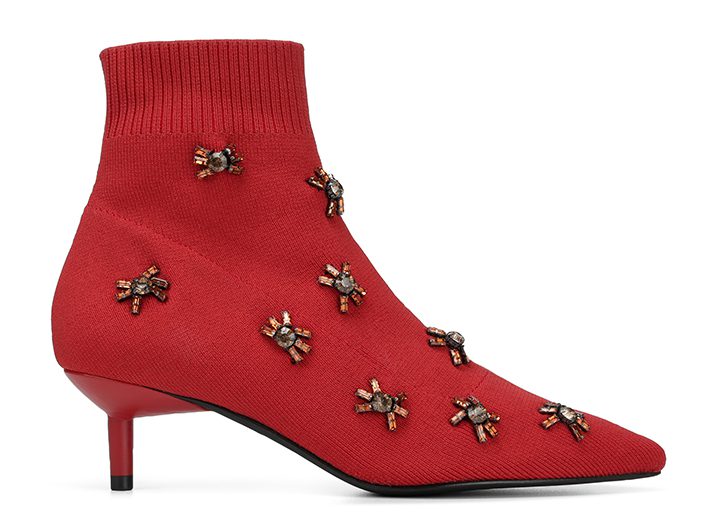 STYLECASTER | Kitten Heel Boots | BETTISP Knit Sock Bootie