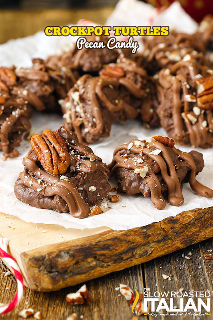 STYLECASTER | Impressive Holiday Desserts You Can Make in a Slow Cooker | Crockpot Turtles