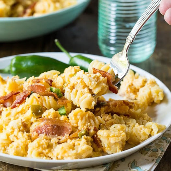 STYLECASTER | 17 Slow-Cooker Mac and Cheese Recipes That Are Total Game-Changers | Bacon Mac and Cheese