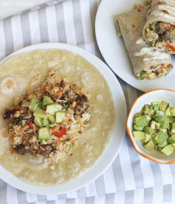STYLECASTER | 17 Slow-Cooker Breakfasts to Simplify Your Mornings | Breakfast Burritos