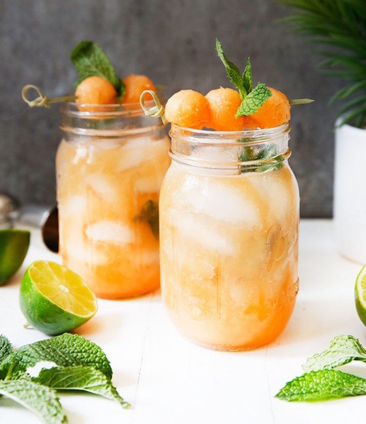 STYLECASTER | 17 Easy Ginger Cocktails for Anyone Who Loves Moscow Mules | Cantaloupe Ginger Cocktail