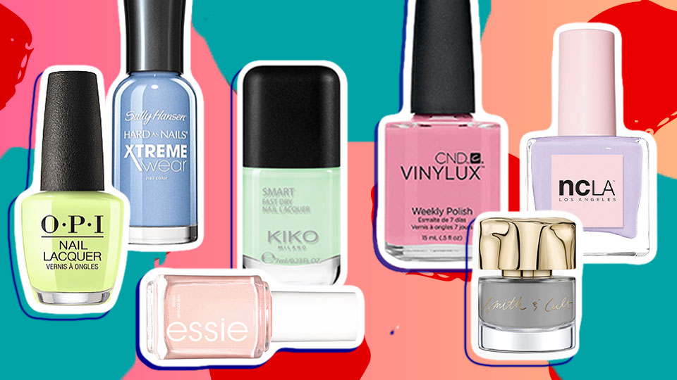 Pastel Nail Polishes.