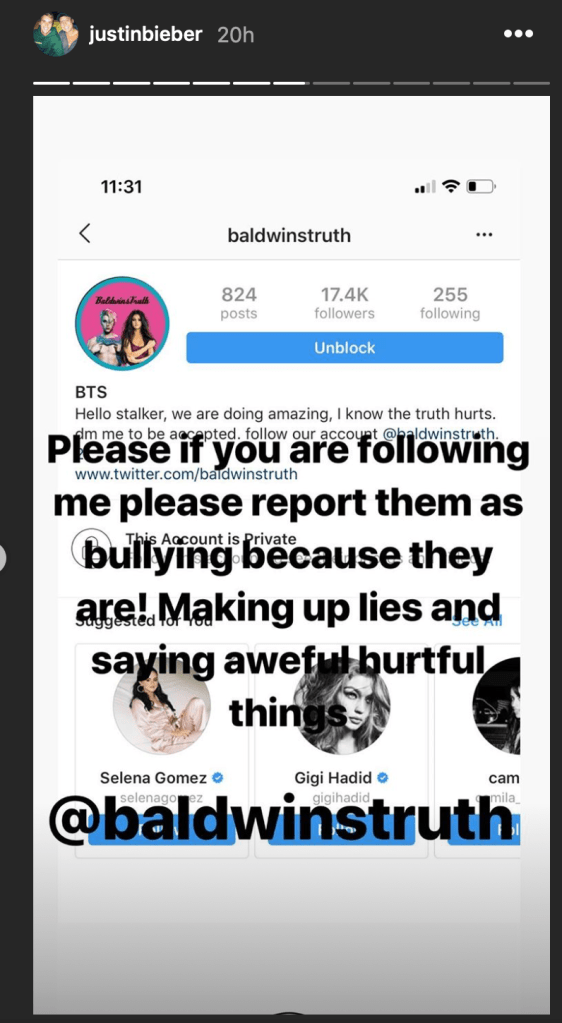 Justin Bieber/Instagram.