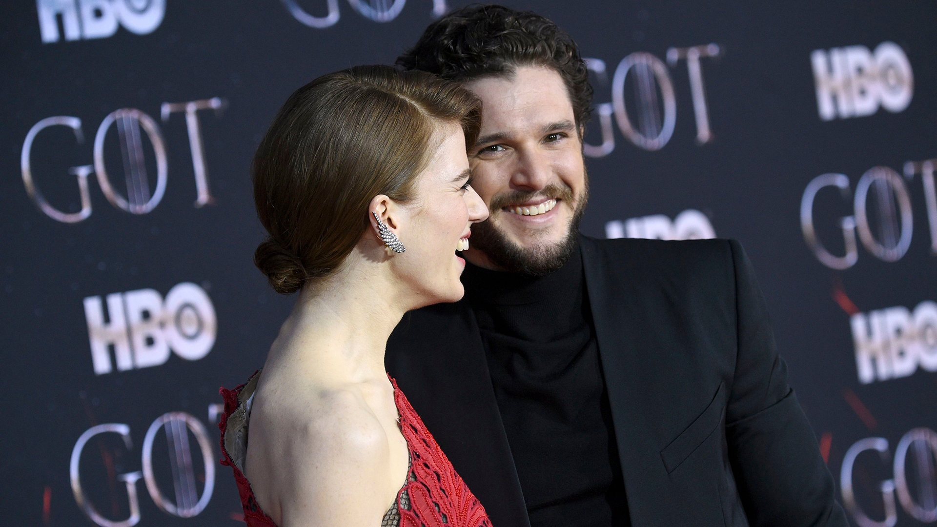 Rose Leslie Kit Harington Game of Thrones premiere NYC