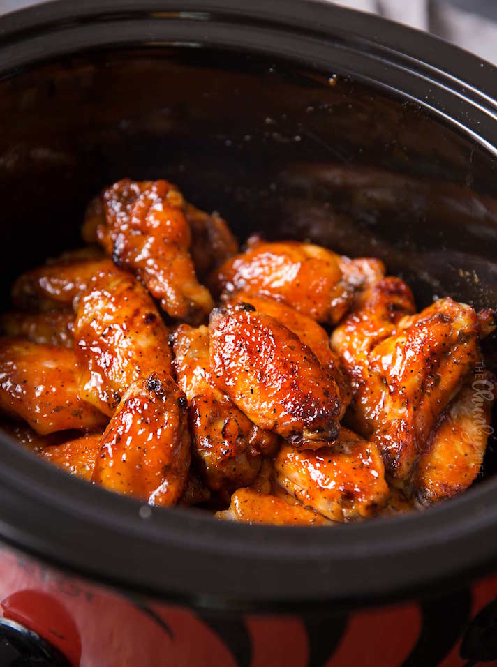 STYLECASTER | 17 Stoner Snacks You Can Actually Whip Up in the Slow-Cooker | Honey Buffalo Wings
