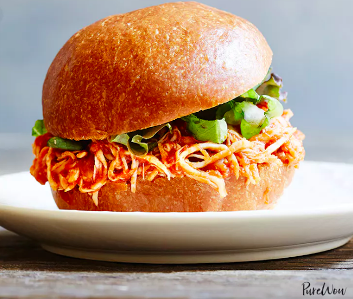 STYLECASTER | 17 Healthy Slow-Cooker Recipes to Add to Your Summer Arsenal | Pulled Chicken Sandwiches
