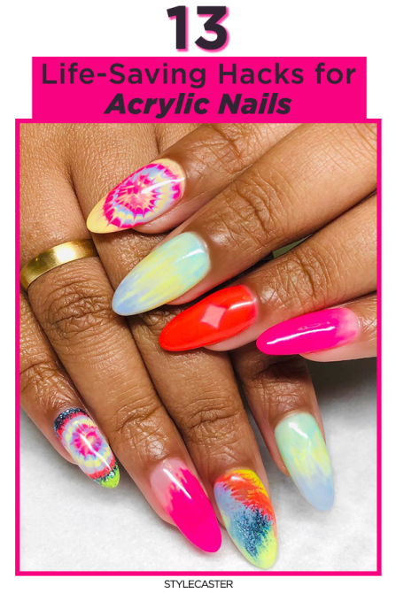 STYLECASTER | acrylic nails | acrylic nail hacks | nail hacks | nail tips | acrylic nail tips | manicure | nails