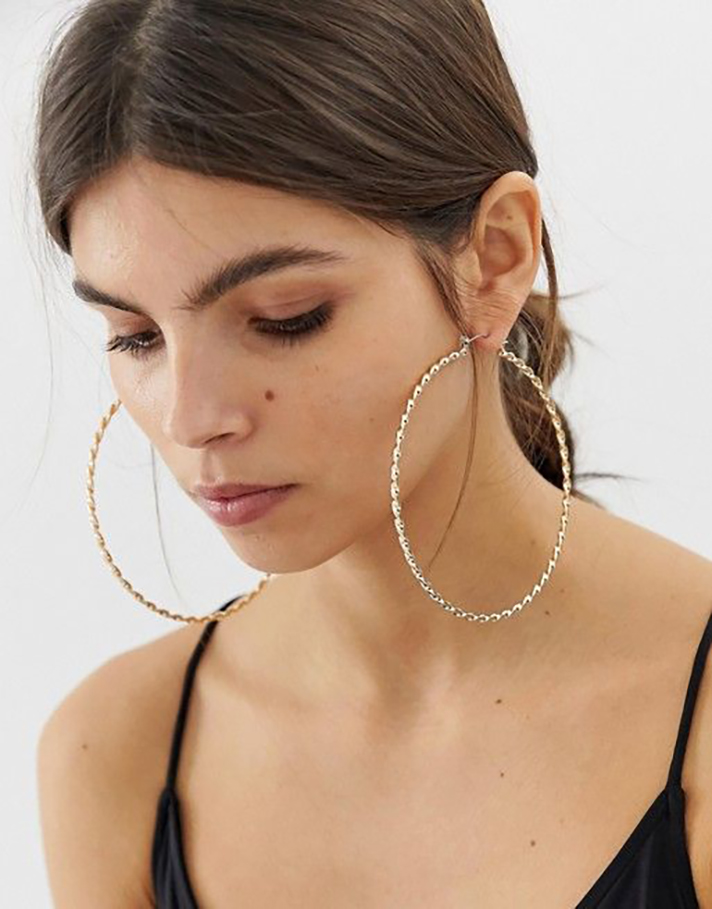STYLECASTER | Hoop Earrings So Truly Massive You Could Probably Fit Your Head Through Them