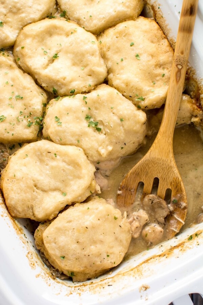 STYLECASTER | 13 Slow-Cooker Biscuit Recipes That Might Surprise You | Chicken Gravy and Biscuits