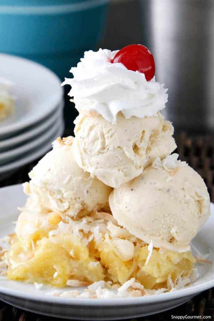 STYLECASTER | 17 Summer Dump Cakes That Literally Couldn't Be Easier | Piña Colada Dump Cake
