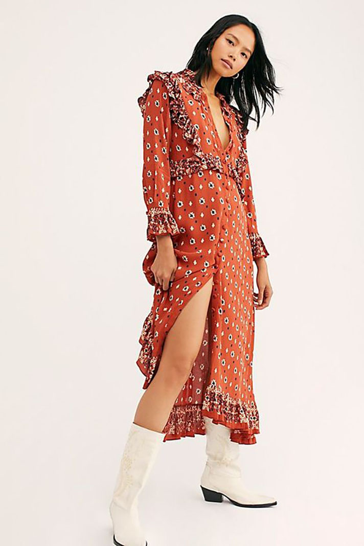 STYLECASTER | Burnt Orange Bridesmaid Dresses Are Both Autumnal and On-Trend