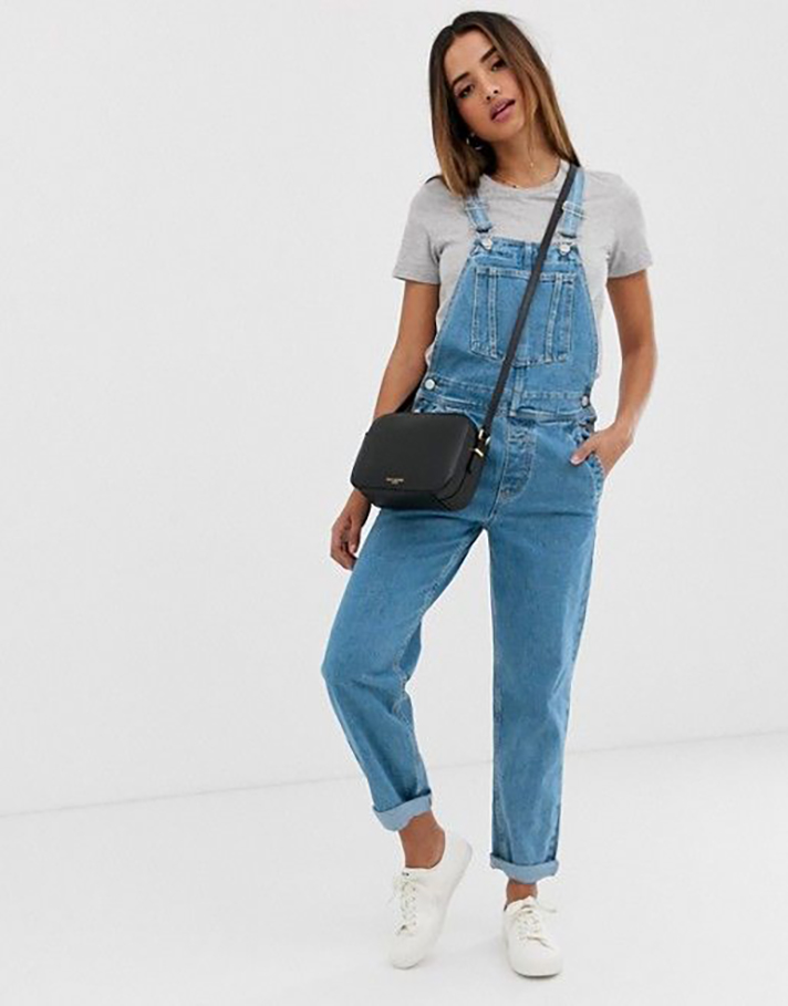STYLECASTER | Long Denim Overalls Are a Romantic Addition to Any Fall Wardrobe