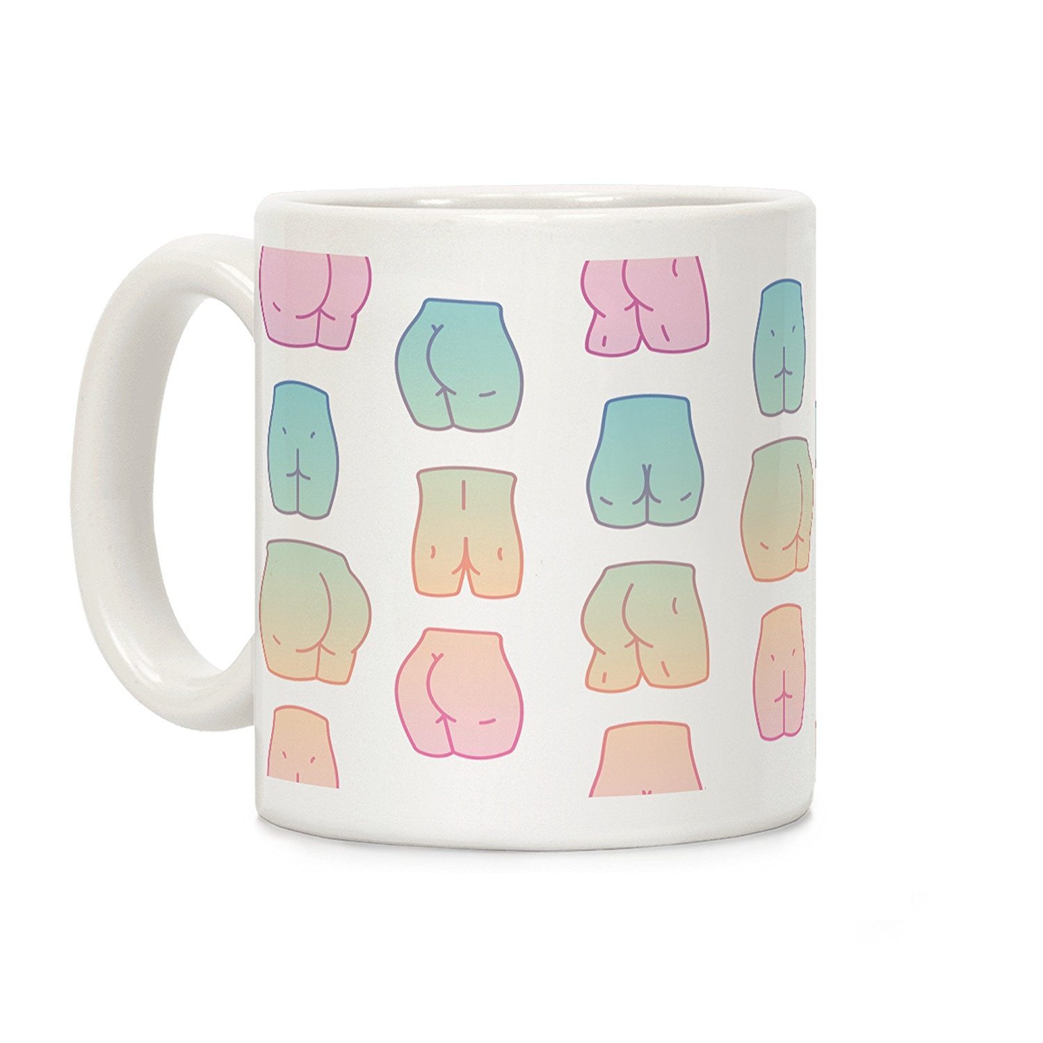 Butt pattern mug amazon