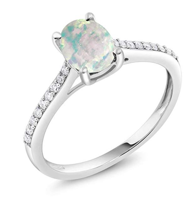 Opal engagement ring amazon