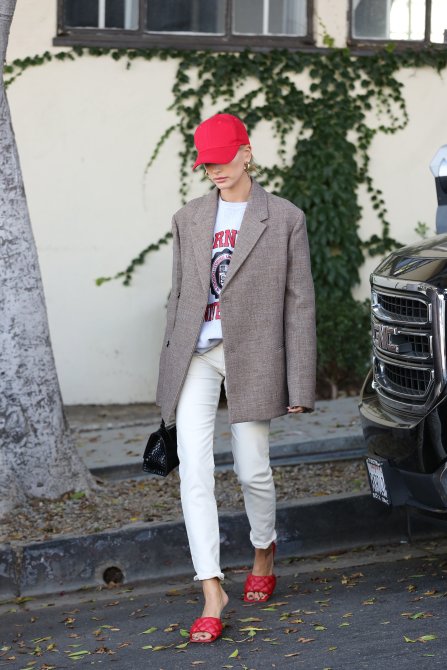 STYLECASTER | Hailey Bieber Street Style Blazers