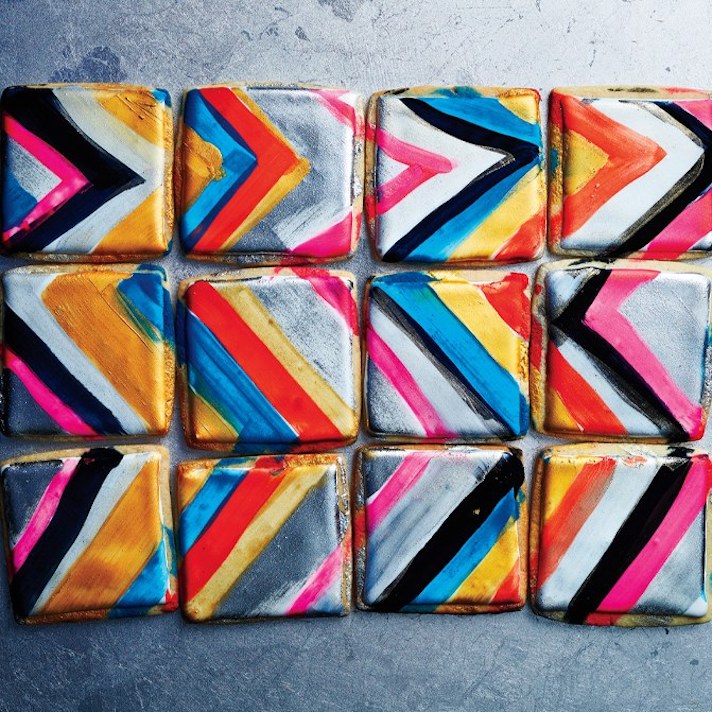 STYLECASTER | Glitter-Filled Recipes for New Year's Eve | Painted Sugar Cookies