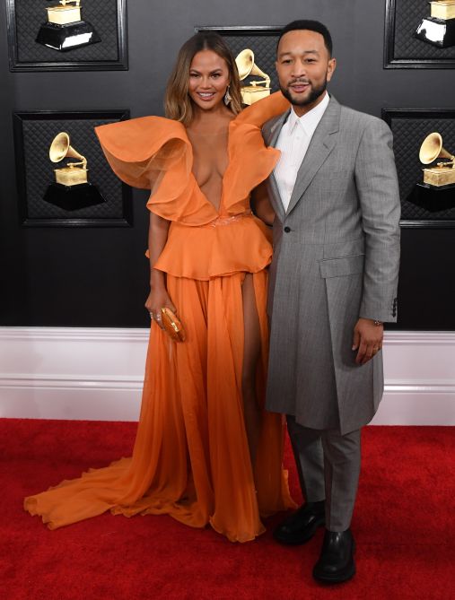 Chrissy Teigen & John Legend Grammys 2020