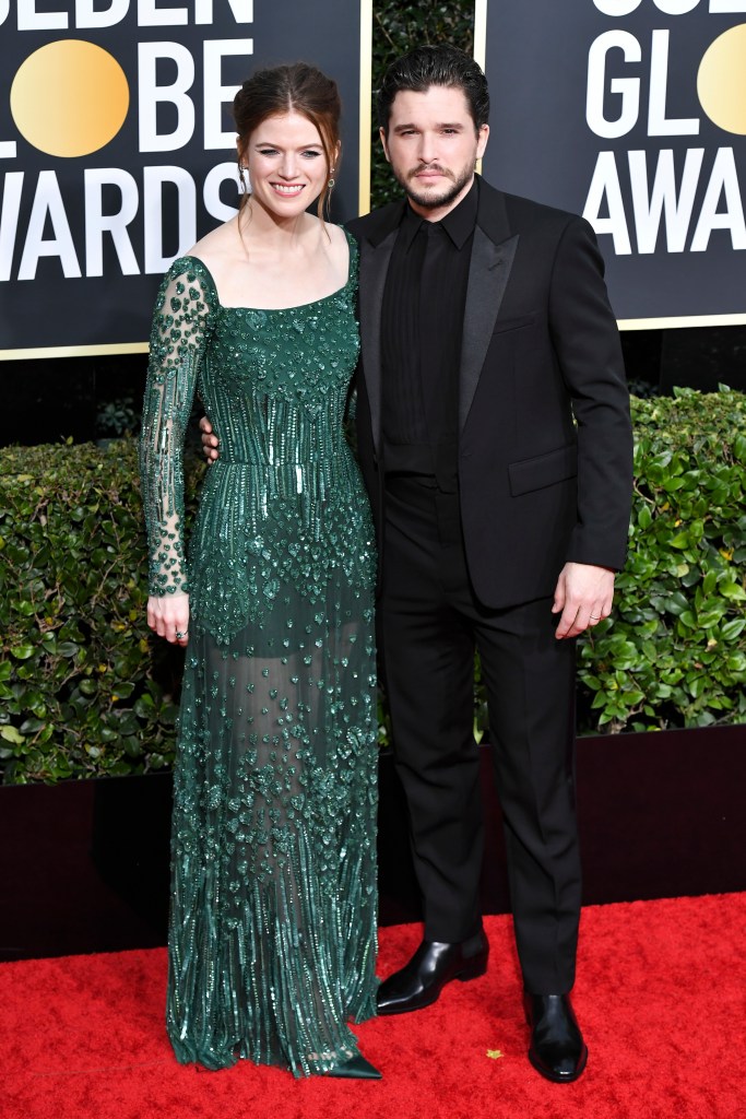 Kit Harington, Rose Leslie, 2020 Golden Globes