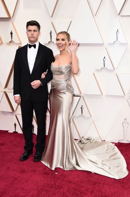 Colin Jost & Scarlett Johansson Oscars 2020 2