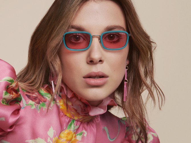 millie bobby brown vogue eyewear