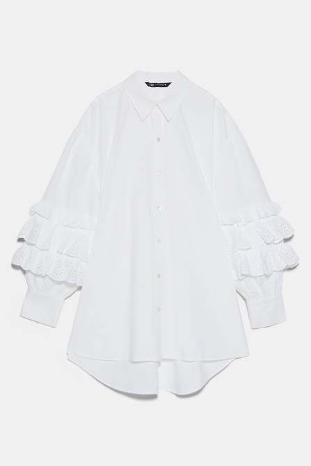 zara spring top white
