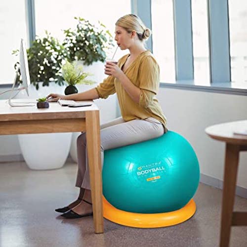 STYLECASTER | Home Gym Equipment | Blue Exercise Ball