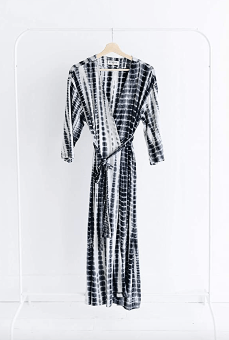 work from home nesting olive robe