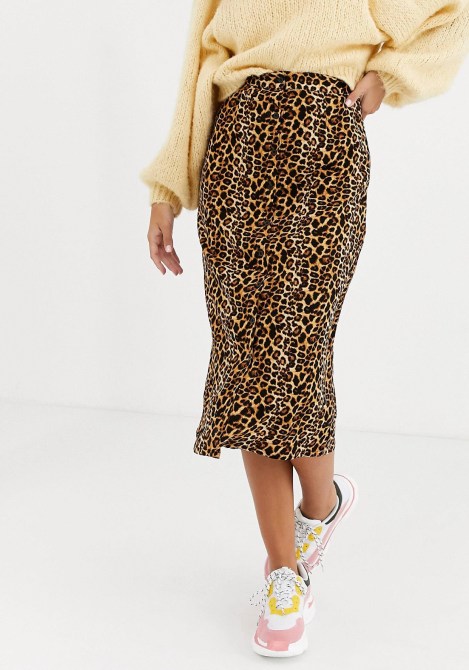 STYLECASTER | ASOS Sale | leopard skirt