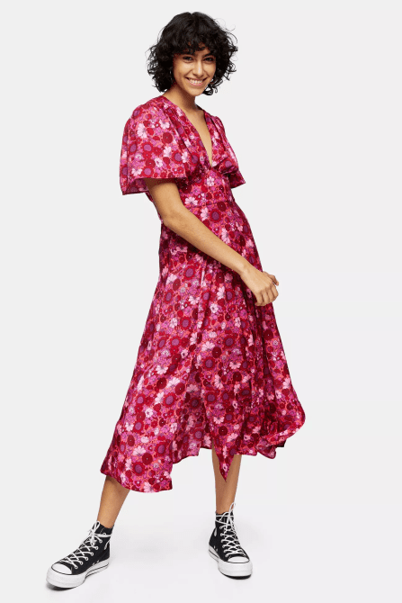 STYLECASTER | Topshop Sale April 2020 | pink floral dress