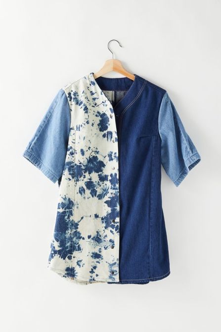 STYLECASTER | Urban Outfitters Vintage Collections | denim baseball tee