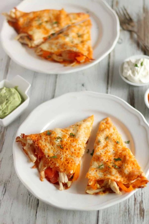 STYLECASTER | Easy Keto Recipes | chicken quesadilla