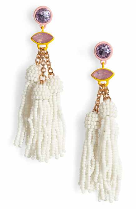 STYLECASTER | Nordstrom Sale Jewelry | beaded tassel earrings