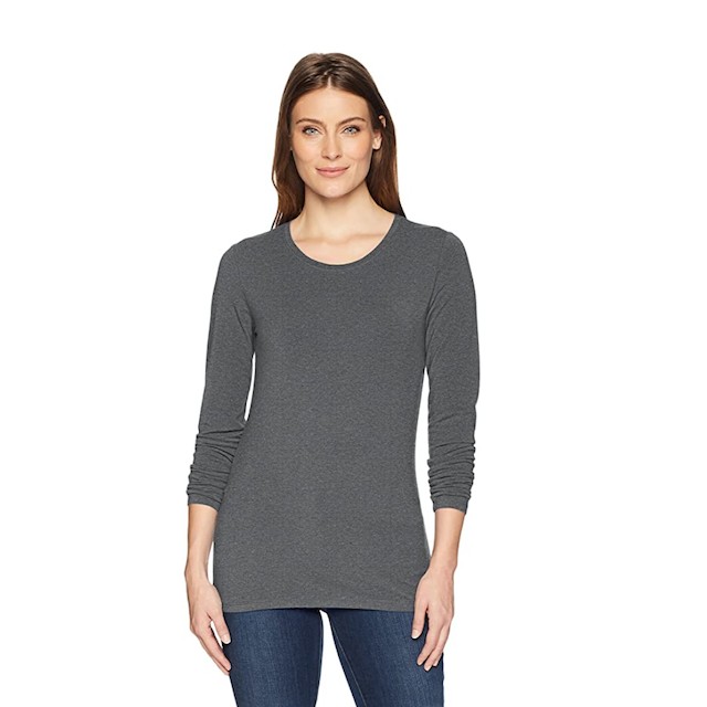 Amazon Essentials Women's Classic-Fit Long-Sleeve Crewneck T-Shirt