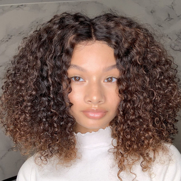 Asteria Hair Human Hair Curly Virgin Lace Front Wig