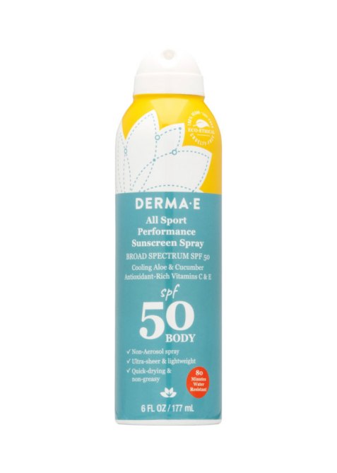 Derma E All Sport Performance Body Sunscreen Spray SPF 50