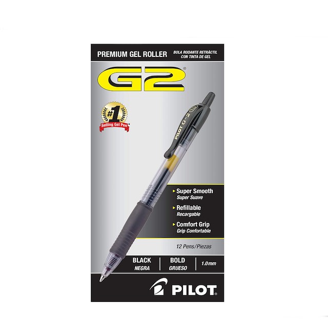 Pilot G2 Retractable Premium Gel Ink Pens